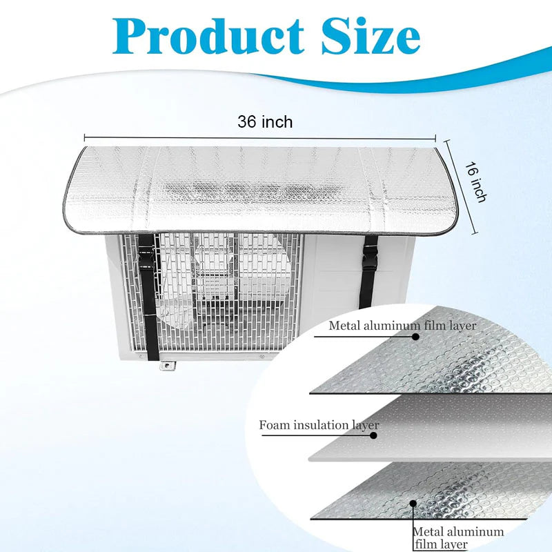 AC Outdoor Unit Protector
Aluminium Cover With Straps